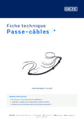 Passe-câbles  * Fiche technique FR