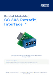 GC 308 Retrofit Interface  * Produktdatablad SV