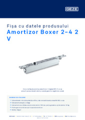Amortizor Boxer 2-4 2 V Fișa cu datele produsului RO