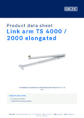 Link arm TS 4000 / 2000 elongated Product data sheet EN