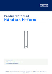 Håndtak H-form Produktdatablad NB