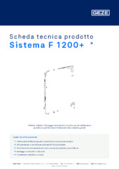 Sistema F 1200+  * Scheda tecnica prodotto IT