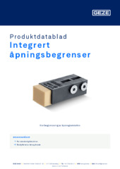 Integrert åpningsbegrenser Produktdatablad NB