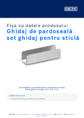 Ghidaj de pardoseală set ghidaj pentru sticlă Fișa cu datele produsului RO