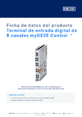 Terminal de entrada digital de 8 canales myGEZE Control  * Ficha de datos del producto ES