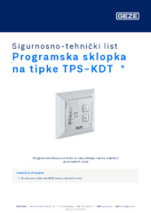 Programska sklopka na tipke TPS-KDT Sigurnosno-tehnički list HR