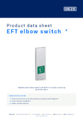 EFT elbow switch  * Product data sheet EN