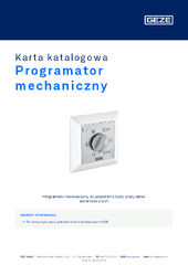 Programator mechaniczny Karta katalogowa PL