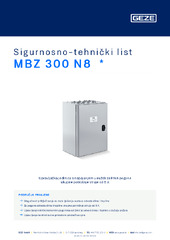 MBZ 300 N8  * Sigurnosno-tehnički list HR