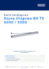 Szyna ślizgowa BG TS 5000 / 3000 Karta katalogowa PL