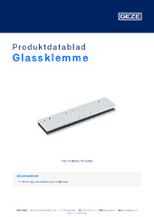 Glassklemme Produktdatablad NB