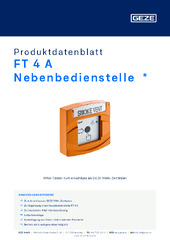 FT 4 A Nebenbedienstelle  * Produktdatenblatt DE