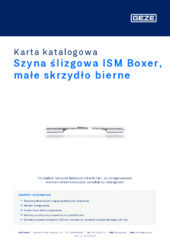 Szyna ślizgowa ISM Boxer, małe skrzydło bierne Karta katalogowa PL