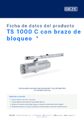 TS 1000 C con brazo de bloqueo  * Ficha de datos del producto ES