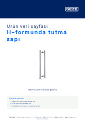 H-formunda tutma sapı Ürün veri sayfası TR