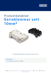 Serieklemmer sett 10mm² Produktdatablad NB