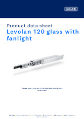 Levolan 120 glass with fanlight Product data sheet EN