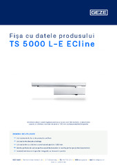 TS 5000 L-E ECline Fișa cu datele produsului RO