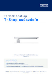 T-Stop csúszósín Termék adatlap HU