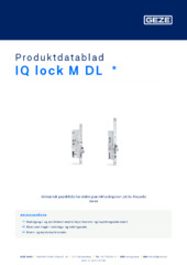 IQ lock M DL  * Produktdatablad NB