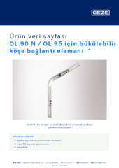 OL 90 N / OL 95 için bükülebilir köşe bağlantı elemanı  * Ürün veri sayfası TR