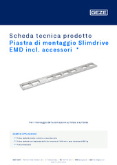 Piastra di montaggio Slimdrive EMD incl. accessori  * Scheda tecnica prodotto IT