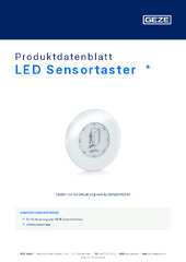 LED Sensortaster  * Produktdatenblatt DE