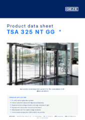 TSA 325 NT GG  * Product data sheet EN