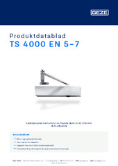 TS 4000 EN 5-7 Produktdatablad NB