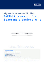 E-ISM klizna vodilica Boxer malo pasivno krilo Sigurnosno-tehnički list HR