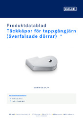 Täckkåpor för tappgångjärn (överfalsade dörrar)  * Produktdatablad SV