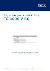 TS 3000 V BC Sigurnosno-tehnički list HR