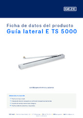 Guía lateral E TS 5000 Ficha de datos del producto ES