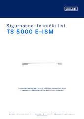 TS 5000 E-ISM Sigurnosno-tehnički list HR