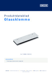 Glassklemme Produktdatablad NB