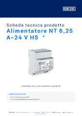 Alimentatore NT 6,25 A-24 V HS  * Scheda tecnica prodotto IT