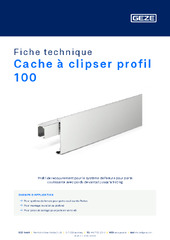 Cache à clipser profil 100 Fiche technique FR