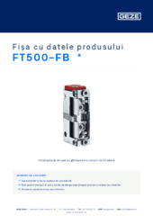 FT500-FB  * Fișa cu datele produsului RO