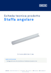 Staffa angolare Scheda tecnica prodotto IT