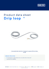 Drip loop  * Product data sheet EN
