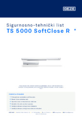 GEZE TS 5000 R SoftClose  * Sigurnosno-tehnički list HR