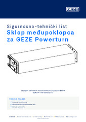 Sklop međupoklopca za GEZE Powerturn Sigurnosno-tehnički list HR