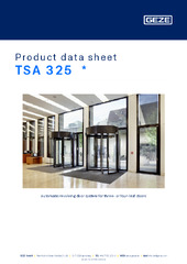 TSA 325  * Product data sheet EN