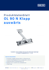 OL 90 N Klapp auswärts Produktdatenblatt DE