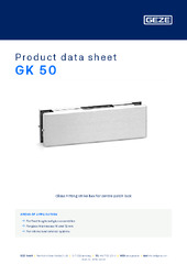GK 50 Product data sheet EN