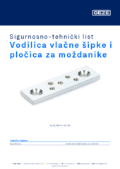 Zugstangenführung und Dübelplatte Sigurnosno-tehnički list HR