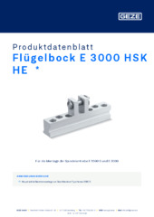 Flügelbock E 3000 HSK HE  * Produktdatenblatt DE