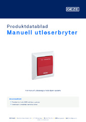 Manuell utløserbryter Produktdatablad NB
