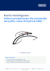 Osłona przejściowa dla przewodu skrzydło-rama Slimdrive EMD  * Karta katalogowa PL