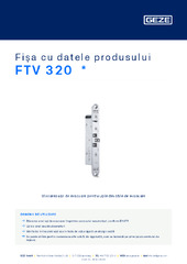 FTV 320  * Fișa cu datele produsului RO